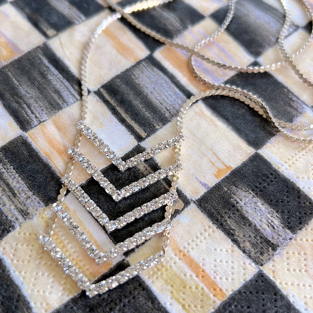 Modern Vintage Rhinestone Necklace